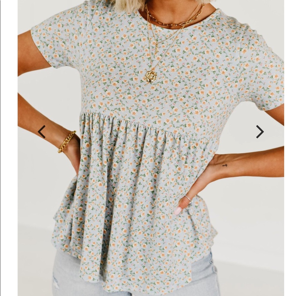 Lillia Floral Baby Doll Top